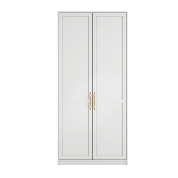 Allen Wooden Wardrobe With 2 Doors In White