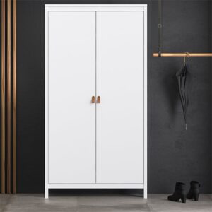 Barcila Wooden Wardrobe With 2 Doors in White