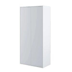 Clarion Wooden Wardrobe With 2 Doors In Matt White