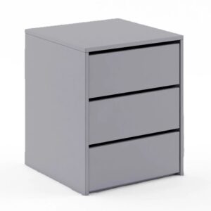 Ionia Wooden Chest of 3 Drawers In Matt Grey