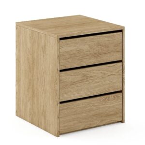 Ionia Wooden Chest of 3 Drawers In Shetland Oak