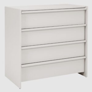 Albany Wooden Chest Of 4 Drawers In Stone