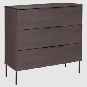 Lucca Wooden Chest Of 3 Drawers In Espresso